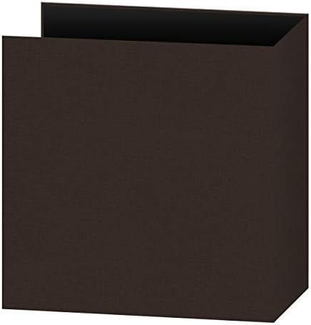 8.5x11 Fabric Frame 3-Ring Binder Scrapbook, Chocolate Brown - Image 2
