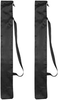 PATIKIL 34 x 4 Inch Tripod Carrying Case, 2 Pack Camera Tripod Carrying Bags Oxford Cloth Padded Bag for Camera Gear Mic Light Stand Sheet Music Photography Accessories, Black by PATIKIL