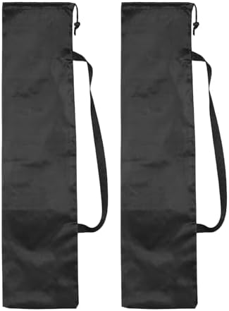 PATIKIL 32 x 8 Inch Tripod Carrying Case, 2 Pack Camera Tripod Carrying Bags Oxford Cloth Padded Bag for Camera Gear Mic Light Stand Sheet Music Photography Accessories, Black by PATIKIL
