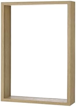 M METERXITY 1-Pack Dried Flower Frame, 8 x 12 Inch Double Acrylic Wooden Dried Flower Photo Floating Frame for Tabletop/DIY/Handicrafts [Wood Color] - Image 7