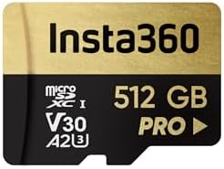 Insta360 512GB PRO microSDXC Memory Card, V30, A2, UHS-I, 90 MB/s Read/Write Speed by Unknown