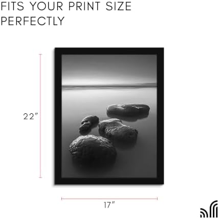 Americanflat 17x22 Poster Frame - Engineered Wood - Black - Image 2