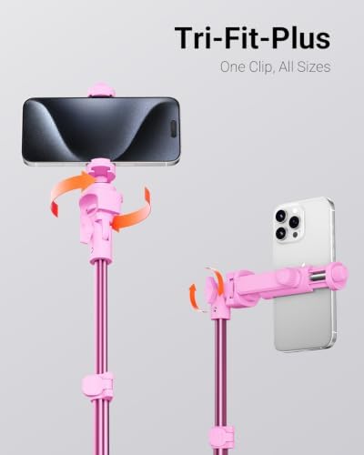 VIMOSE 66" Phone Tripod, Tripod for iPhone with Remote & Phone Stand - Image 6