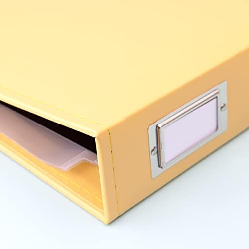 We R Memory Keepers 12x12 Photo Album Buttercup, Protect Memories and Photos, Soft, Acid-free Faux Leather, Classy Decorative Spine Label, Snag-free Rings, Includes 5 Page Protectors, Scrapbooking - Image 4
