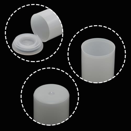 12Pcs White 35mm Caliber Plastic Film Canisters with Lids - Image 3