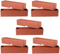 Guardhouse 8½" Single Row Storage Box for 2 x 2 Paper and Plastic Coin Holders in Quarter Orange Bundle of 5 by Guardhouse