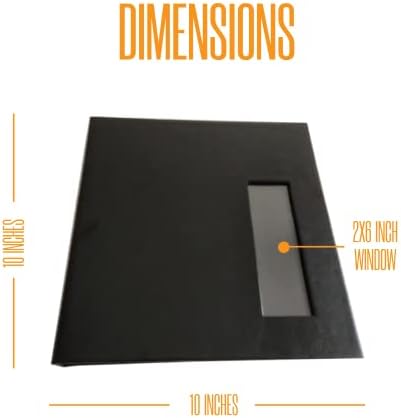 2x6 Strip Album, Black Cover White Pages, 2 Gel Pens, 5pk - Image 5