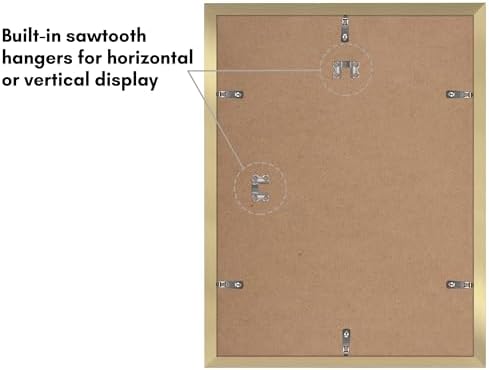 Americanflat 12x16 Picture Frame 2-Pack - Matted to 9x12 - Gold - Image 6