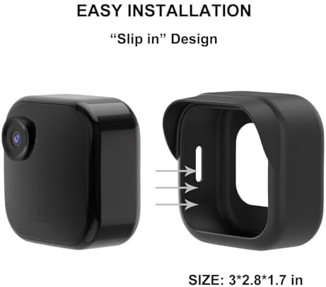 Silicone Case for All-New Blink Outdoor 4 (4th Gen) / 2K+ (Black, 3 Pack) - Image 5