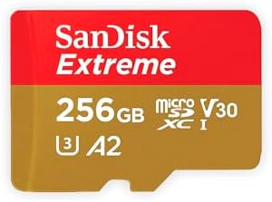 SanDisk 256GB Extreme MicroSDXC UHS-I Memory Card - C10, U3, V30, 4K, A2, Micro SD - SDSQXA1-256G-GN6MN by Unknown