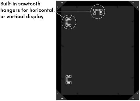 Americanflat 13x16 Picture Frame - Engineered Wood - Black - Image 6