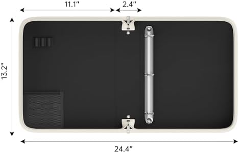 Fireproof 3 Ring Binder with Zipper, 1.5" D Rings Holds 375 Sheets - Image 5