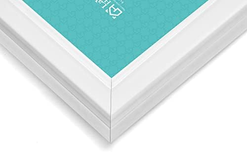 LaVie Home 5x7 Picture Frames (6 Pack, White) Simple Designed Photo Frame with High Definition Glass for Wall Mount & Table Top Display, Set of 6 Classic Collection - Image 4