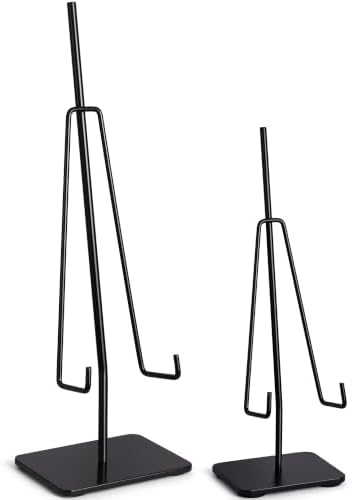 Airy Abode Tabletop Easel Set, Small and Large Black Metal Stands by Airy+Abode