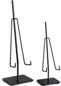 Airy Abode Tabletop Easel Set, Small and Large Black Metal Stands by Airy+Abode