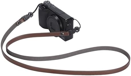 Leather Quick-Release thin camera Shoulder Strap for DSLR SLR - Brown by DBZZ