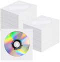 200 Pack Paper CD DVD Sleeves, White by Krijuess