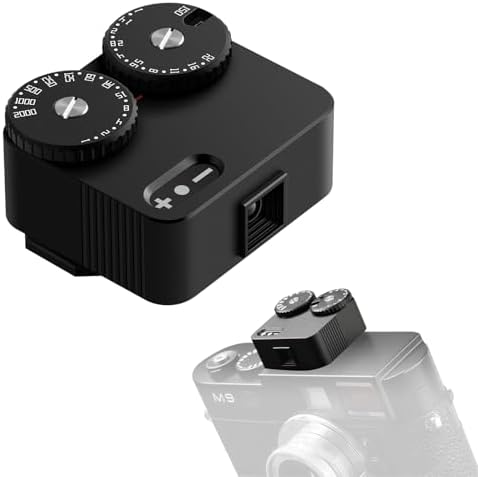TTARTISAN Light Meter II, Adjustable ISO Aperture and Shutter Speed with Cold Shoe Lightmeter for Film Camera Light Meter Photography (Black) by TTARTISAN