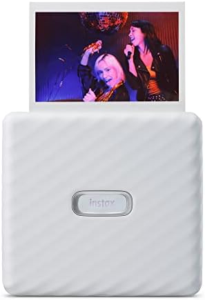 Fujifilm Instax Link Wide Smartphone Photo Printer, Edit, Customize, and Print from The App, Polaroid Printer, Bluetooth 4.2, Wireless QR Print Mode, Portable Printer - Ash White (Renewed) by Amazon+Renewed