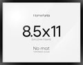 Homeforia 8.5x11 Black Diploma Frame, High-End Metal, Glass by Homeforia