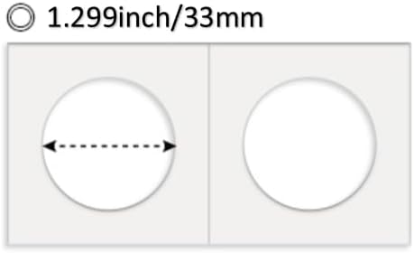 Boen 33mm Coin Flips 300Pcs 2x2 Cardboard Holders - Image 2