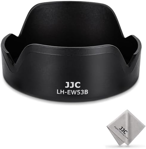 Lens Hood for Canon RF-S 10-18mm F4.5-6.3 is STM, Reversible Lens Shade Replace Canon EW-53B Lens Hood, Compatible with 49mm Filters and 49mm Lens Cap by JJC