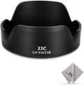Lens Hood for Canon RF-S 10-18mm F4.5-6.3 is STM, Reversible Lens Shade Replace Canon EW-53B Lens Hood, Compatible with 49mm Filters and 49mm Lens Cap by JJC