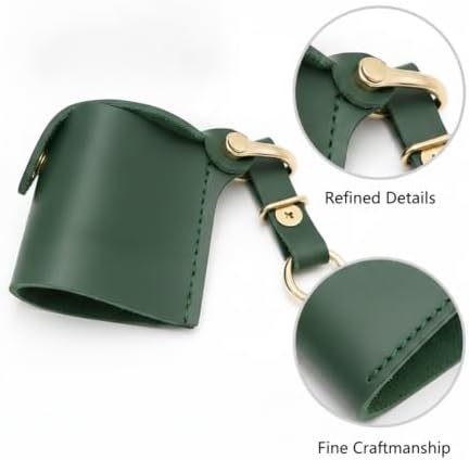 Compact PU Leather Film Roll Case for 35mm & 120 Format - Retro Style Storage Pouch with Keychain Loop - Image 6