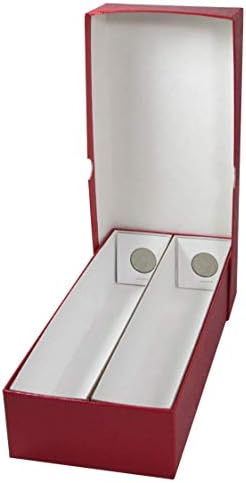 Guardhouse 10" Double Row Storage Box for 2" Paper and Plastic Coin Holders Red - Image 2
