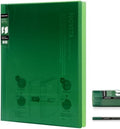 Kokuyo 20-Pocket Binder with Plastic Sleeves 8.5"x11" (Green), A4 and US Letter Expandable Art Portfolio Folder with Clear Sheet Protectors. 40 Pages of Presentation Display Book. (RA-N20G) by KokuyoUS