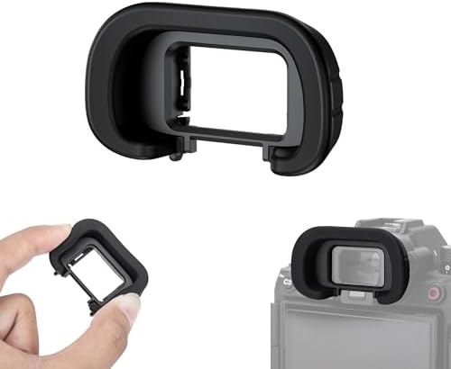 JJC Camera Eyecup Eyepeice Viewfinder for Sony A7 V A7M5 A7 IV A7M4 A7R V A7R5 A1 A1 II A7S III A7S3 A9 III Cameras, Soft Silicone Eye Cup Replacement of Sony FDA-EP21 Eye Cup by JJC
