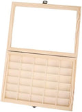 Fabater Film Cassette Display Case, 30 Slots Dust Proof Solid Wood Camera Film Cassette Storage Box, Large Capacity Organizer with Minimalist Design for Photography by FABATER