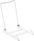 GIBSON HOLDERS 4PL Adjustable White Wire and Clear Acrylic Display Easel, 3.875" W x 5.375" D x 6.25" H, Pack of 3 by GibsonHolders