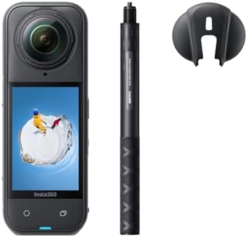 Insta360 X5 Snowboard Bundle - Waterproof 8K 360° Action Camera, Invisible Selfie Stick Effect, Leading Low Light, Rugged & Replaceable Lens, 3-Hour Battery, Clear Audio, Stabilization by Unknown