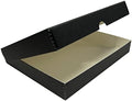 Lineco Clamshell Archival Storage Box, 9.5x12.5x1.75 Inch, Black by Lineco