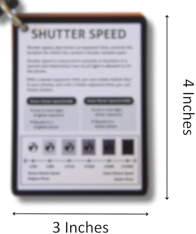 DSLR Camera Photography Cheat Sheet Cards - Photography Accessories for Canon, Nikon, Sony - Quick Reference Flashcards for Photographers - Exposure, Settings, Troubleshooting Guides & Tips - 4” x 3” - Image 7