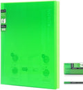 Kokuyo 20-Pocket Binder with Plastic Sleeves 8.5"x11" (Light Green), A4 and US Letter Expandable Art Portfolio Folder with Clear Sheet Protectors. 40 Pages of Presentation Display Book. (RA-N20LG) by KokuyoUS