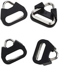 Leftfoto Stainless Steel Triangle Split Ring,Camera Strap Hook Lug Ring, with Plastic Cap,for Belt Hook Lanyard for Camera Shoulder Strap (4 pcs) by Leftfoto