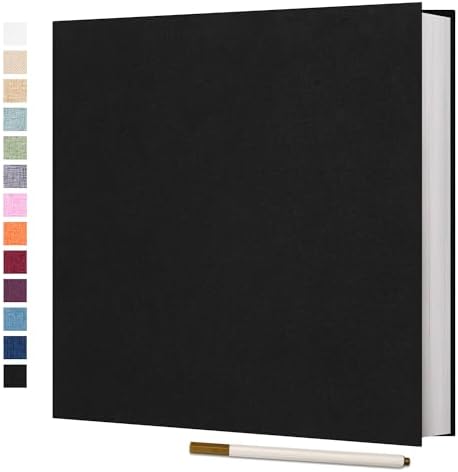 Vienrose Self Adhesive Photo Album, 60 Pages, 11 x 10.6 in, Black by Vienrose