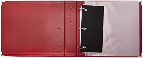 We R Memory Keepers 12x12 Photo Album - Faux Leather with 5 Page Protectors and Spine Label - Snag-Free D-Ring Scrapbooking Memory Album, Acid-Free, Red - Image 2