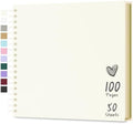Scrapbook Photo Album 10"x10" 50 Sheets 100 Pages Hardcover Kraft Paper by Hiwhy