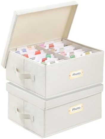 Aokeyee Photo Storage Box Holds 3400+ 4x6 Pictures by Aokeyee