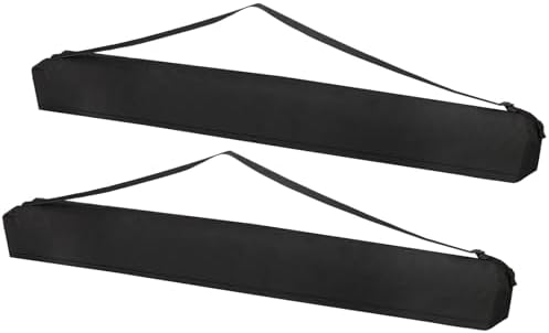 PATIKIL 49.21"x6.3" Tripod Carrying Case, 2-Pack Oxford Cloth Padded Tripod Bags with Handles for Light Stands, Photography Accessories, Black by PATIKIL