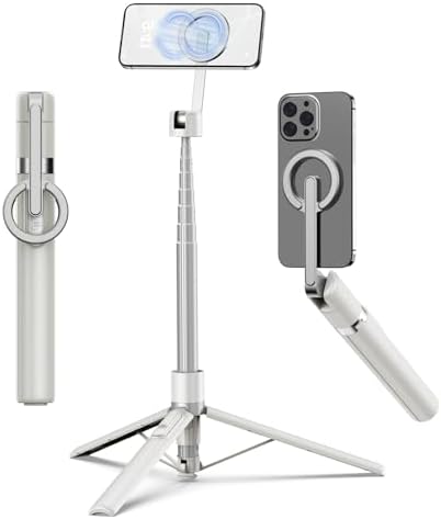 TONEOF 68" Magnetic Aluminum Phone Tripod Selfie Stick for iPhone & Android by TONEOF