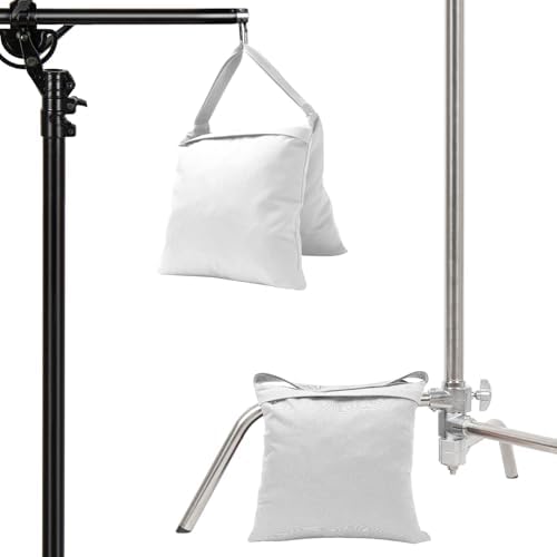 4-Pack White Sandbag Weight Bag for Light Stand Photography Video Equipment - Image 7