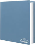 18x24 Blue Art Portfolio Folder Displaying 48 Pages With Plastic Sleeves by JJRING