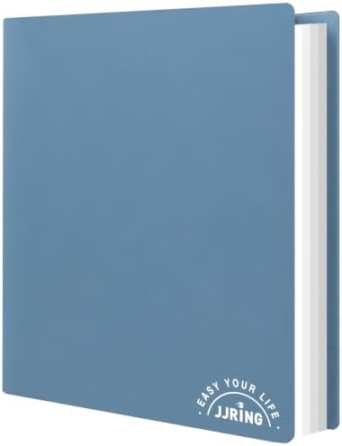 18x24 Blue Art Portfolio Folder Displaying 48 Pages With Plastic Sleeves by JJRING