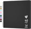 Scrapbook Photo Album 10"x10" 20 Sheets 40 Pages Hardcover Kraft Paper by Hiwhy