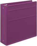 Carstens 3-Inch Heavy Duty 3-Ring Binder - Side Opening, Dewberry Purple, Durable Plastic, Precision No-Gap Rings, Waterproof Cover, No Pockets, Holds 400 Letter Sheets, BPA-Free Made in USA (1707-3R) by Carstens