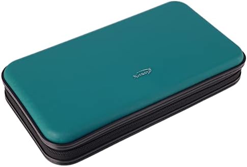 CD DVD Case, 72 Capacity Heavy Duty Wallet, DVD CD Case Holder for Car, Hard Shell Sturdy case, CD Disk Holder, DVD disc Binder, Booklet, Protective Blu-ray Wallet (72 Capacity,Dark green) - Image 4